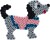 Hama Midi Perler - Dukke Og Hund Perlesæt - 1100 Perler - 4214