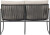 Bloomingville - Hampton Sofa - Sort - Metal - Havesofa - 2 Pers