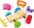 Hape - Whizzy Wheels - Legetøjsbil Byggesæt I Træ - Assorteret