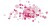 Harmoni Facetperlemix - Str 4-12 Mm - Hulstr 1-2 5 Mm - Pink - 081 - 250 G