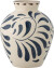 Bloomingville - Heikki Vase - Blå - Stentøj - H 24 Cm