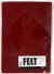 Hobbyfilt - A4 - 210X297 Mm - 1 5-2 Mm - Meleret - Rød - 10 Ark