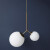 House Doctor - Pendel Lampe - Twice - Hvid - H 70 Cm