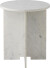 Bloomingville - Jasmia Sidebord - Hvid - Marmor - Rundt