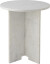 Bloomingville - Jasmia Sidebord - Hvid - Marmor - Rundt