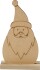 Julefigur - Julemand - H 15 Cm - D 3 Cm - B 9 Cm - 1 Stk