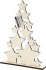 Juletræ I Træ - Stjerner - Julepynt - H 29 8 Cm