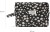 Karen - Stor Toilettaske Med Broderede Margueritter - Sort - Large