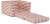 Kids Concept - Foldbar Lænestol Til Børn - Clay Pink Striber - 44X42X38Cm