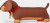 Kikkerland - Dachshund Pillow - Gravhund Nakkepude Og Bamse