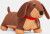 Kikkerland - Dachshund Pillow - Gravhund Nakkepude Og Bamse