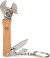 Kikkerland - Wooden Mini Wrench Tool - Mini Multitool Svensknøgle