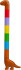 Kikkerland - Regnbue Dino Tusch - Rainbow - Mini-Sized