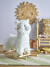 Bloomingville Mini - Kinto Gyngehest - Lama - Hvid - Polyester