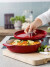 Kitchenaid - Ka-Ci Shallow Castiron Covered Casserole - Empire Red - 26 Cm