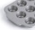 Kitchenaid - Metal Bakeware Mini Round Cake Pan 12Pcs - Silver
