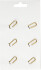 Klips - Fugl - Str 32X40 Mm - Guld - 6 Stk