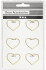 Klips - Hjerte - Str 30X20 Mm - Guld - 6 Stk