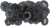 Billing Boats Fittings - Koøje - 6 Mm - 50 Stk - Sort