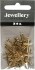 Kors Vedhæng - Str 10X18 Mm - Forgyldt - 20 Stk