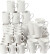 Krus - H 7-10 Cm - Hvid - 48 Stk