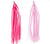 Kvast - Str 12X35 Cm - Pink - Lyserød - 12 Stk