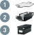 Leitz - Opbevaringsboks I Karton - Medium - Click Store - Hvid