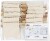 Lille Vægbanner - Svalehaleform - H 12 Cm - B 10 5 Cm - 300 G - Lys Natur 