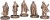 Lord Of The Rings - The Hobbits Of The Shire Figurines