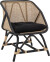 Bloomingville - Loue Loungestol - Sort - Rattan Flet