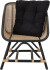 Bloomingville - Loue Loungestol - Sort - Rattan Flet