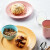 Lyngby Porcelæn - Rhombe Color Frokosttallerken 21 Cm - Rosa