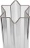 Støbeform Til Lys - Seks-Stjerne - Str 220X55 Mm