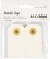 Manilamærker - Str 3X6 Cm - 250 G - Creme - 30 Stk