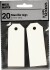 Manillamærker - Str 3X8 Cm - 220 G - Råhvid - 20 Stk
