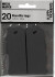 Manillamærker - Str 3X8 Cm - 220 G - Sort - 20 Stk