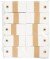 Manillamærker - Str 5X10 Cm - 250 G - Creme - 1000 Stk