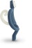 Matchstick Monkey - Teething Toy And Gel Applicator - Airforce Blå