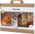 Maxi Diy Kit Dekoration - Halloween Hus - Sort - Lys Brun - Orange - 1Pk