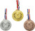 Legetøjs Medaljer - 3 Dele