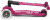 Micro - Maxi Deluxe Led Foldbar - Berry Red - Trehjulet Løbehjul