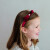 Mimi Lula - Hårbøjle - Burgundy Violet Bow