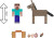 Minecraft - Figur Sæt - Steve Og Donkey - 2-Pak