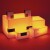 Minecraft 3D Lampe - Baby Ræv - 16 Cm
