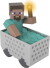 Minecraft - Mayhem Rc Steve Figur Med Minecart - Mattel Jmt40