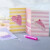 Mini Diy Kit Dekoration - Kager - Pastelgul - Pastellilla - Pastelpink