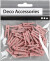 Minitøjklemme - L 25 Mm - B 3 Mm - Lyserød - 36 Stk