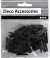 Minitøjklemme - L 25 Mm - B 3 Mm - Sort - 36 Stk
