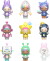 Momiji - Ootw Vinyldukke Med Besked 7 5 Cm - Assorterede