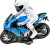Tec-Toy - Blå Fjernstyret Motorcykel - Thunder Riders - Lys Lyd